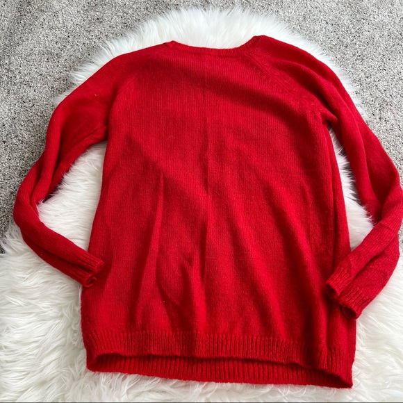 Forever 21 “Just Keep Calm” red sweater w crown size small - Picture 2 of 6